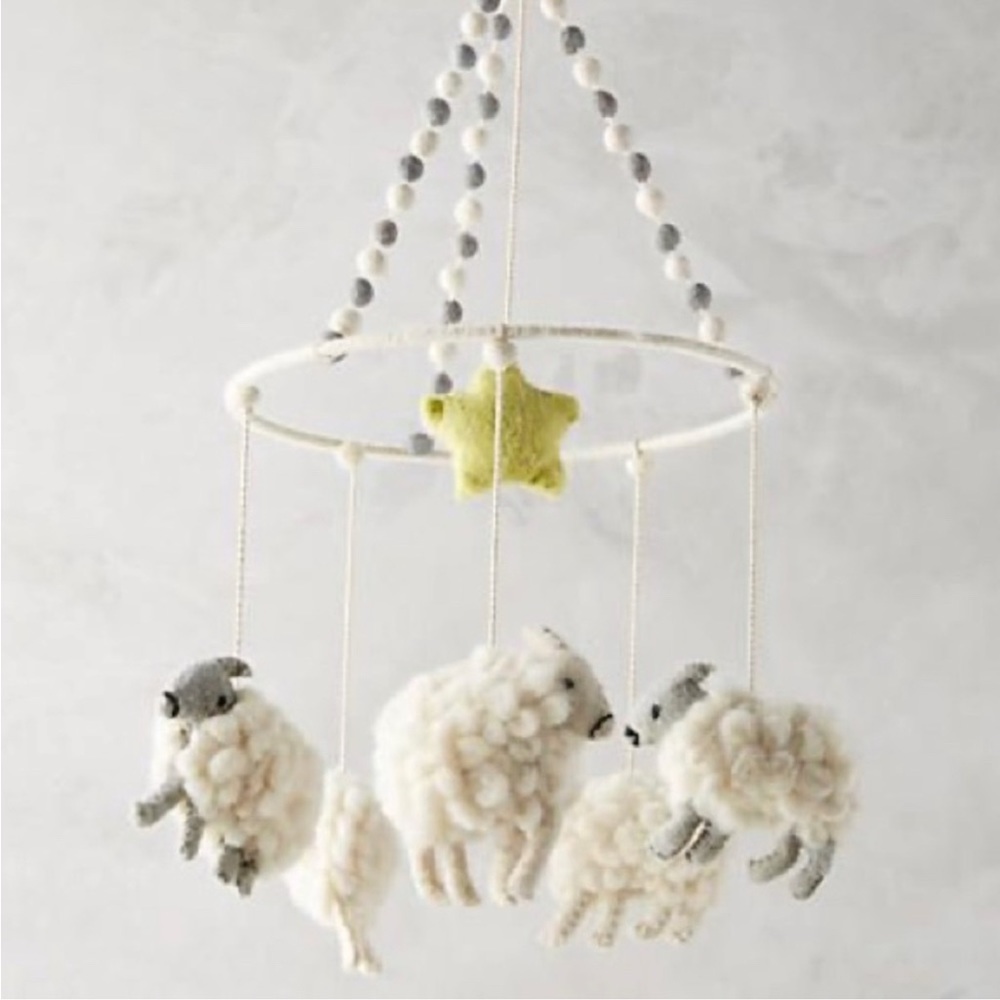 Anthropologie- Sheep Mobile without star